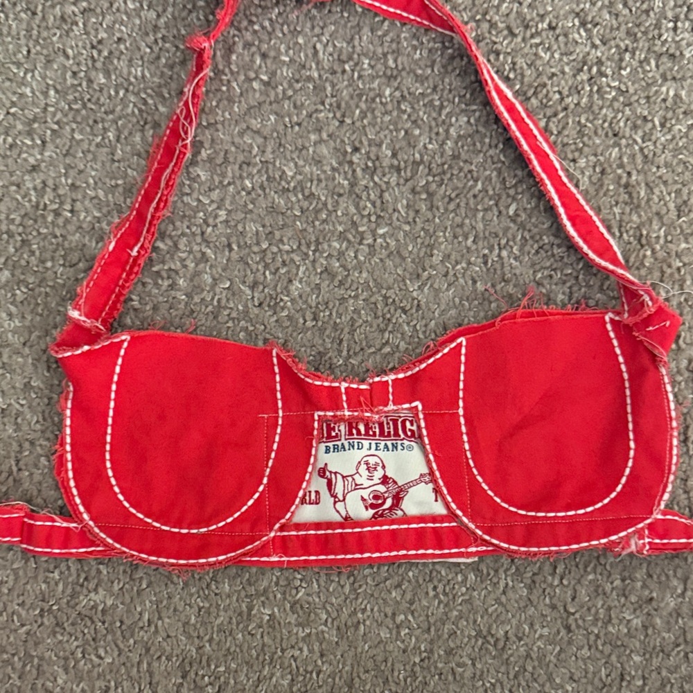 True Religion Red Crop Top